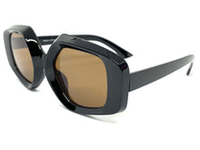 Exaggerated Vintage Retro Style SUNGLASSES Large Black Frame 1220