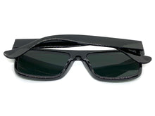 Classic Vintage Retro Style SUNGLASSES Large Square Black Frame 6038