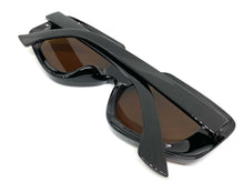 Exaggerated Vintage Retro Style SUNGLASSES Large Black Frame 1220