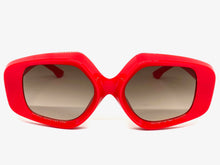 Exaggerated Vintage Retro Style SUNGLASSES Large Red Frame 1220