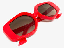 Exaggerated Vintage Retro Style SUNGLASSES Large Red Frame 1220