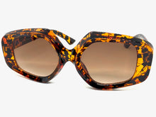 Exaggerated Vintage Retro Style SUNGLASSES Large Tortoise Frame 1220