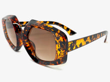 Exaggerated Vintage Retro Style SUNGLASSES Large Tortoise Frame 1220