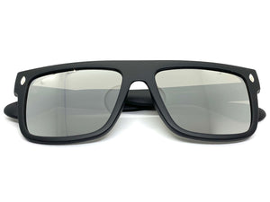 Classic Vintage Retro Style SUNGLASSES Large Square Black Frame 6038