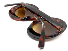 Oversized Exaggerated Vintage Retro Style SUNGLASSES Round Tortoise Frame 1296