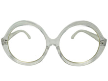 Oversized Vintage Retro Style Clear Lens EYEGLASSES Large Round Transparent Frame 80902