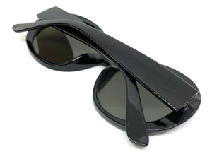 Exaggerated Vintage Retro Style SUNGLASSES Funky Round Black Frame 4748