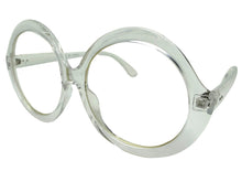 Oversized Vintage Retro Style Clear Lens EYEGLASSES Large Round Transparent Frame 80902