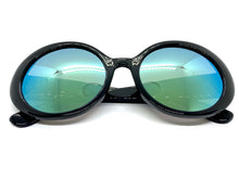 Exaggerated Vintage Retro Style SUNGLASSES Funky Round Black Frame 4748