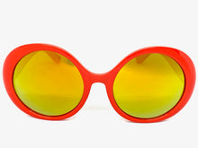 Exaggerated Vintage Retro Style SUNGLASSES Funky Round Orange Frame 4748