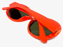 Exaggerated Vintage Retro Style SUNGLASSES Funky Round Orange Frame 4748
