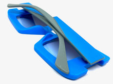 Oversized Exaggerated Vintage Retro Style SUNGLASSES Large Square Blue Frame 1318
