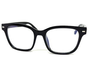 Classic Vintage Retro Style Clear Lens Blue Light Block Computer EYEGLASSES Black Frame 4009
