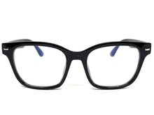 Classic Vintage Retro Style Clear Lens Blue Light Block Computer EYEGLASSES Black Frame 4009