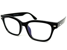 Classic Vintage Retro Style Clear Lens Blue Light Block Computer EYEGLASSES Black Frame 4009