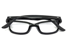 Classic Vintage Retro Style Clear Lens Blue Light Block Computer EYEGLASSES Black Frame 4009