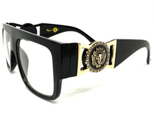 Classic Vintage Retro Hip Hop Rapper Style Clear Lens EYEGLASSES Large Thick Black Frame 5355