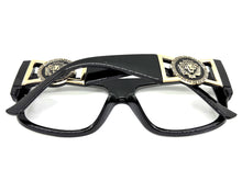 Classic Vintage Retro Hip Hop Rapper Style Clear Lens EYEGLASSES Large Thick Black Frame 5355
