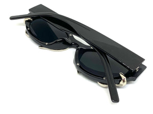 Classy Elegant Modern Retro Style SUNGLASSES Black Frame 1185