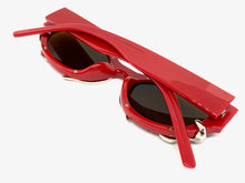 Classy Elegant Modern Retro Style SUNGLASSES Red Frame 1185