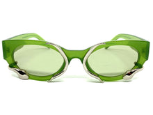 Classy Elegant Modern Retro Style SUNGLASSES Green Frame 1185