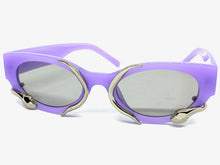 Classy Elegant Modern Retro Style SUNGLASSES Purple Frame 1185