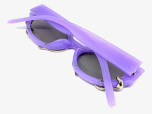 Classy Elegant Modern Retro Style SUNGLASSES Purple Frame 1185