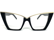 Classy Elegant Vintage Retro Cat Eye Style Clear Lens EYEGLASSES Black Frame 4931