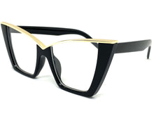 Classy Elegant Vintage Retro Cat Eye Style Clear Lens EYEGLASSES Black Frame 4931