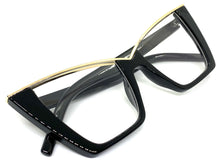 Classy Elegant Vintage Retro Cat Eye Style Clear Lens EYEGLASSES Black Frame 4931