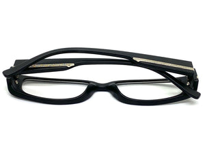 Classy Contemporary Modern Style Clear Lens EYEGLASSES Black Fashion Frame 4047