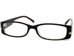 Classy Contemporary Modern Style Clear Lens EYEGLASSES Brown Fashion Frame 4047