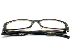 Classy Contemporary Modern Style Clear Lens EYEGLASSES Brown Fashion Frame 4047