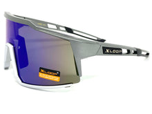 Oversized Retro Sporty Wrap Around Style SUNGLASSES Large Gray Frame 3653