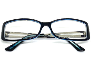 Classy Contemporary Modern Style Clear Lens EYEGLASSES Black Fashion Frame 4041