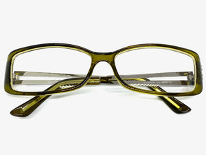 Classy Contemporary Modern Style Clear Lens EYEGLASSES Green Fashion Frame 4041