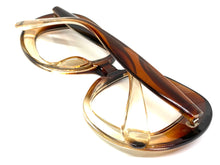 Oversized Vintage Retro Style Clear Lens EYEGLASSES Large Round Brown Frame E2083