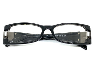 Classy Contemporary Modern Style Clear Lens EYEGLASSES Black Fashion Frame 1441