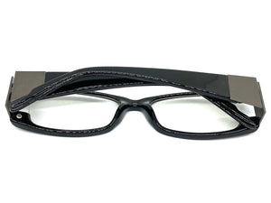 Classy Contemporary Modern Style Clear Lens EYEGLASSES Black Fashion Frame 1441