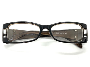 Classy Contemporary Modern Style Clear Lens EYEGLASSES Black Fashion Frame 1441