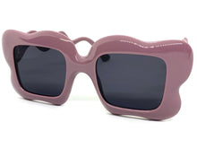 Oversized Exaggerated Vintage Retro Style SUNGLASSES Funky Purple Frame 80559