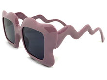 Oversized Exaggerated Vintage Retro Style SUNGLASSES Funky Purple Frame 80559