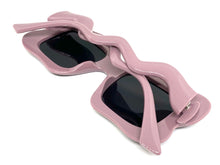 Oversized Exaggerated Vintage Retro Style SUNGLASSES Funky Purple Frame 80559