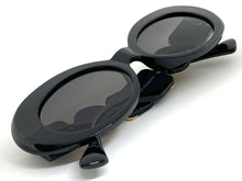 Oversized Vintage Retro Style SUNGLASSES Large Thick Black Oval Frame 4380