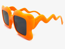 Oversized Exaggerated Vintage Retro Style SUNGLASSES Funky Orange Frame 80559