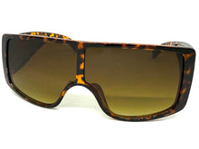 Futuristic Modern Rerto Blinder Shield Style SUNGLASSES Tortoise Frame 6360
