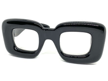 Oversized Exaggerated Retro Clear Lens EYEGLASSES Large Black Optical Frame - RX Capable 80554