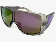 Futuristic Modern Rerto Blinder Shield Style SUNGLASSES Gray Frame 6361