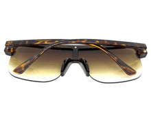 Oversized Elegant Modern Rerto Shield Style SUNGLASSES Large Tortoise Frame 8300