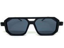 Classic Vintage Retro Aviator Style SUNGLASSES Square Matte Black Frame 80344